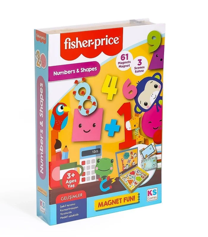 FP 13411 Fisher Price Baby Puzzle Numbers Shapes -KS Puzzle