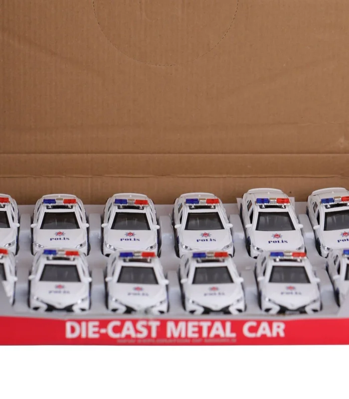 FY6238-12D DİSPLAYDA METAL ÇEK BIRAK POLİS ARABASI