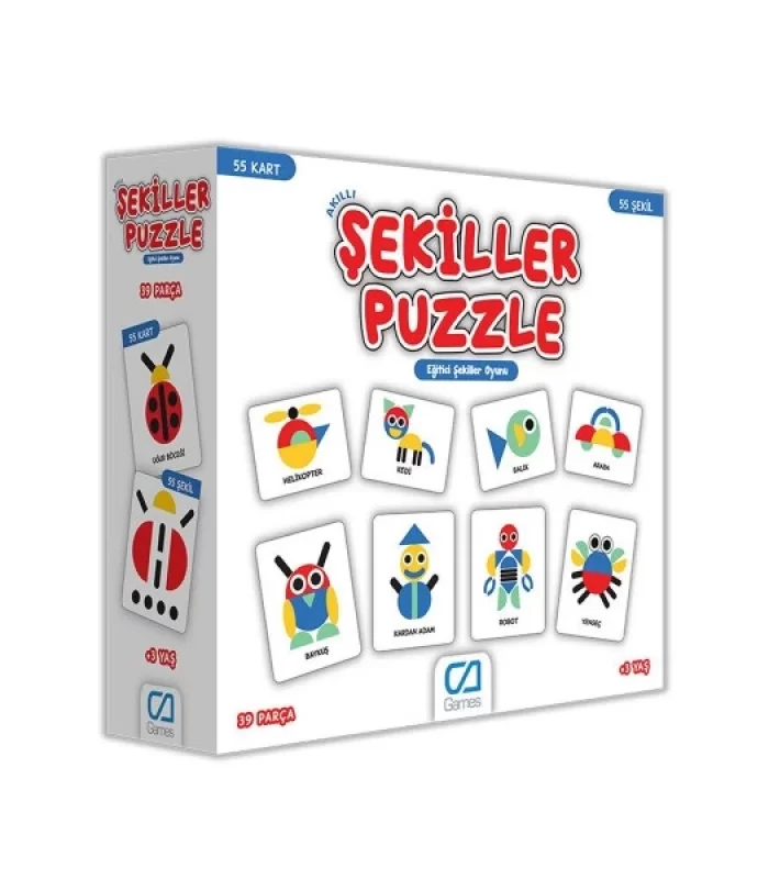 Games Akıllı Şekiller Puzzle 55 Kart 5114