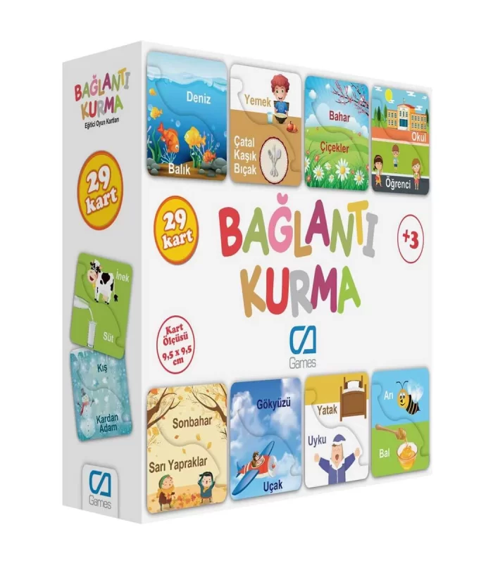 Games Bağlantı Kurma Eğitici Oyun Kartları 29 Kart