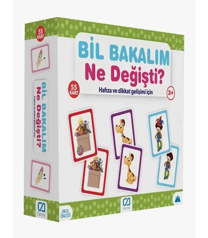 Games Bil Bakalım Ne Değişti? Hafıza Ve Dikkat Gelişim Kartı 55 Kart 5109