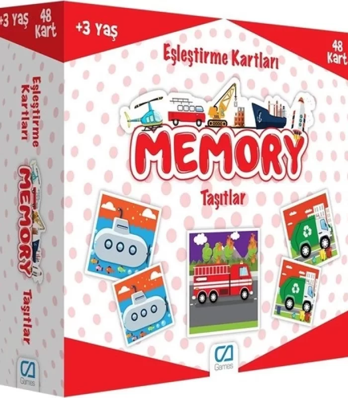 Games Eşleştirme Kartları Taşıtlar 48 Kart 5038