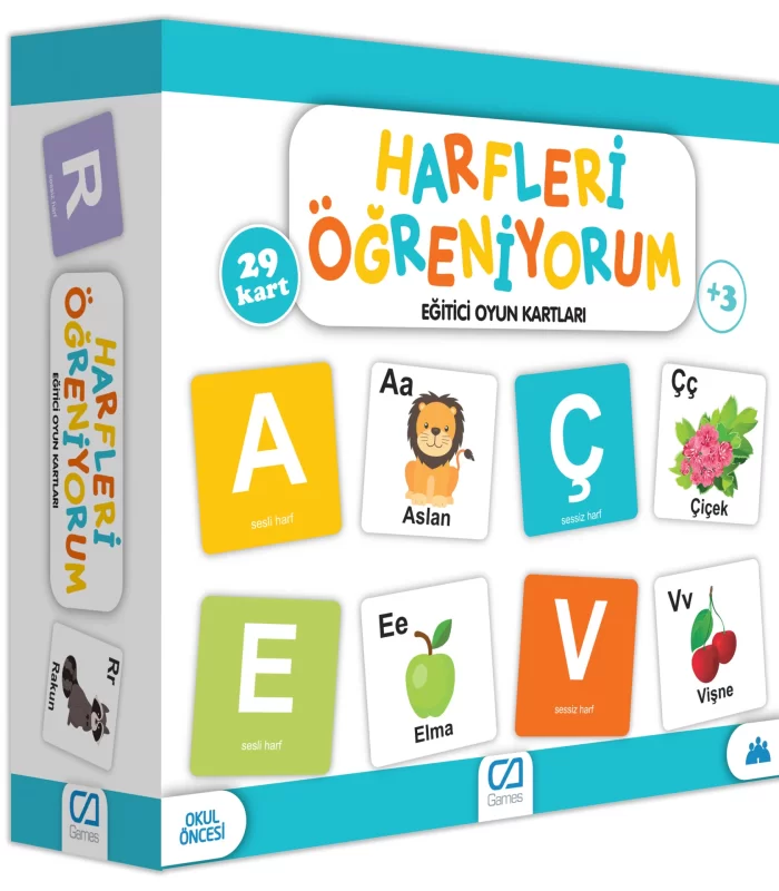 Games Harfleri Öğreniyorum Eğitici Oyun Kartları 29 Kart 5042