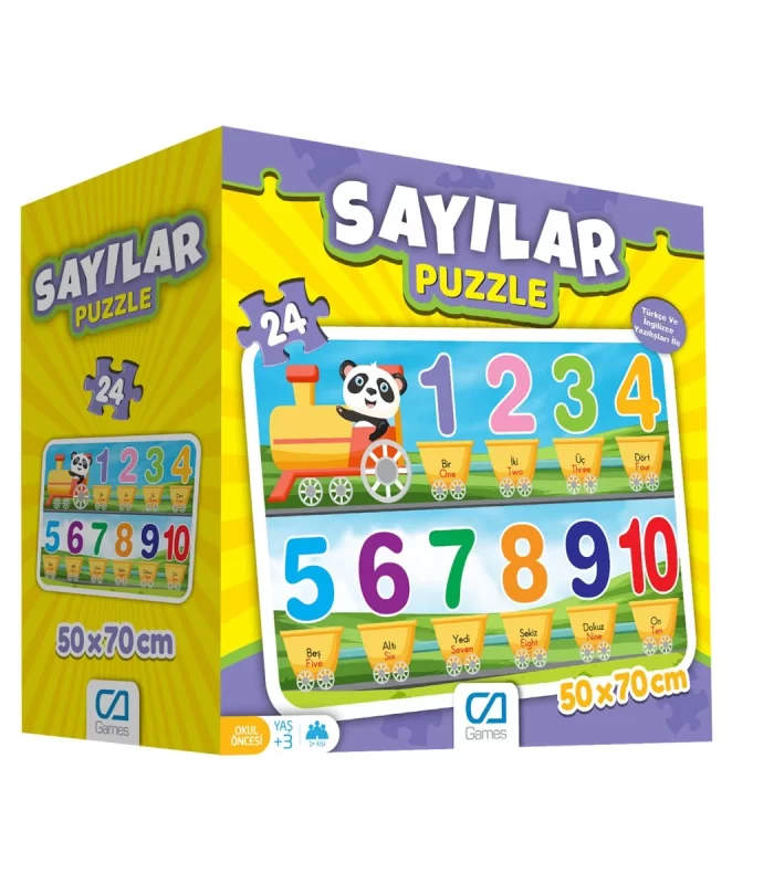 Games Sayılar Yer Puzzle 50x70cm 24 Parça 5134