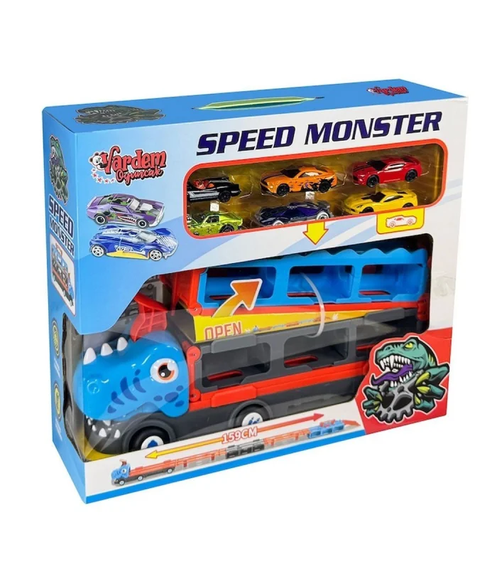 GD001 Parkurlu Araba Fırlatan Dinazor -Vardem Oyuncak