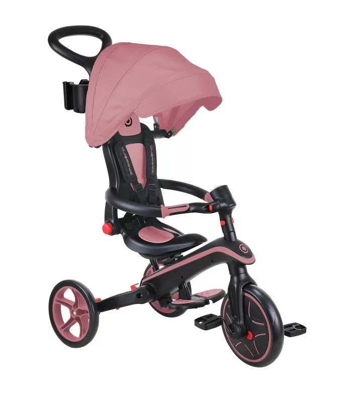 Globber Explorer 4in1 Katlanabilir Bisiklet Koyu Pastel Pembe