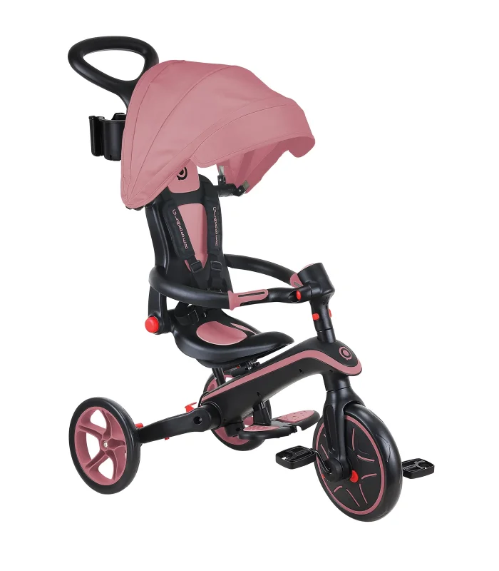 Globber Explorer 4in1 Katlanabilir Bisiklet Koyu Pastel Pembe