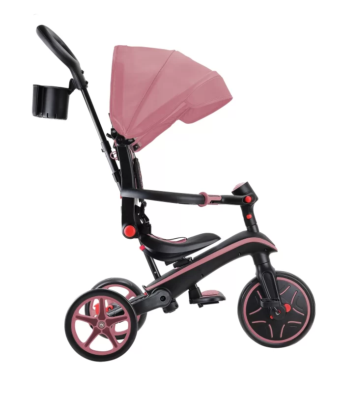 Globber Explorer 4in1 Katlanabilir Bisiklet Koyu Pastel Pembe