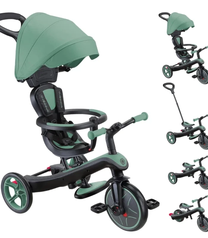 Globber Explorer 4in1 Trike Bisiklet Zeytin Yeşili