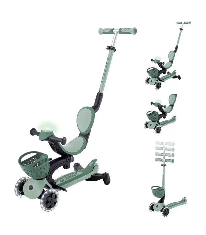 Globber Go Up Baby 360 Scooter (ışıklı) Zeytin Yeşili