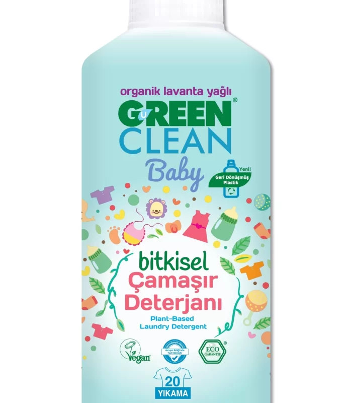 Green Clean Baby Bitkisel Çamaşır Deterjanı 1000 ml (20 Yıkama)