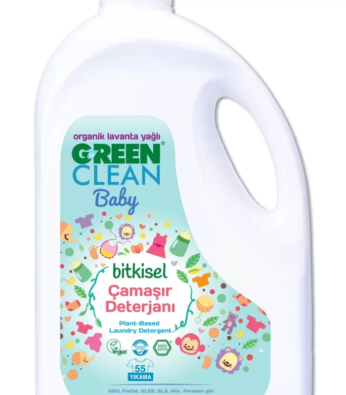 Green Clean Baby Bitkisel Çamaşır Deterjanı 2750 ml (55 Yıkama)
