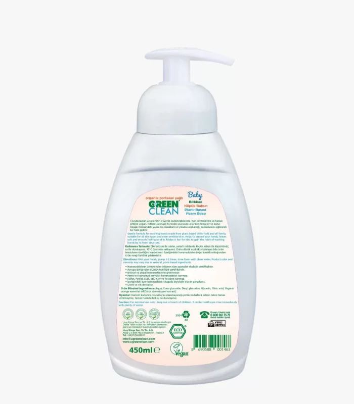 Green Clean Baby Köpük Sabun 450 Ml