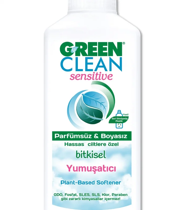 Green Clean Sensitive Parfümsüz Bitkisel Yumuşatıcı 1000ml