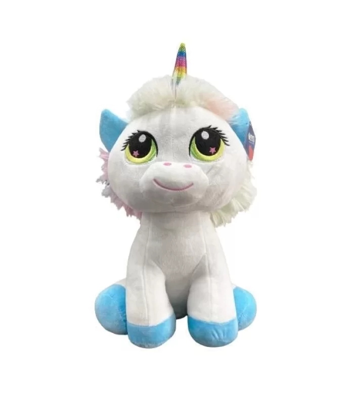 Halley Pembe Mavi Patili Unicorn 35 Cm Pl62218