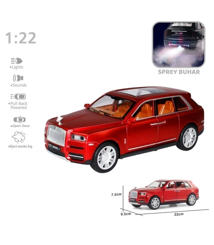 HCL-506 KUT CB 1 22 SESLİ VE IŞIKLI BUHARLI RR LUX JEEP(Belirtilen fiyat, tekli satış için adet fiyatıdır.)