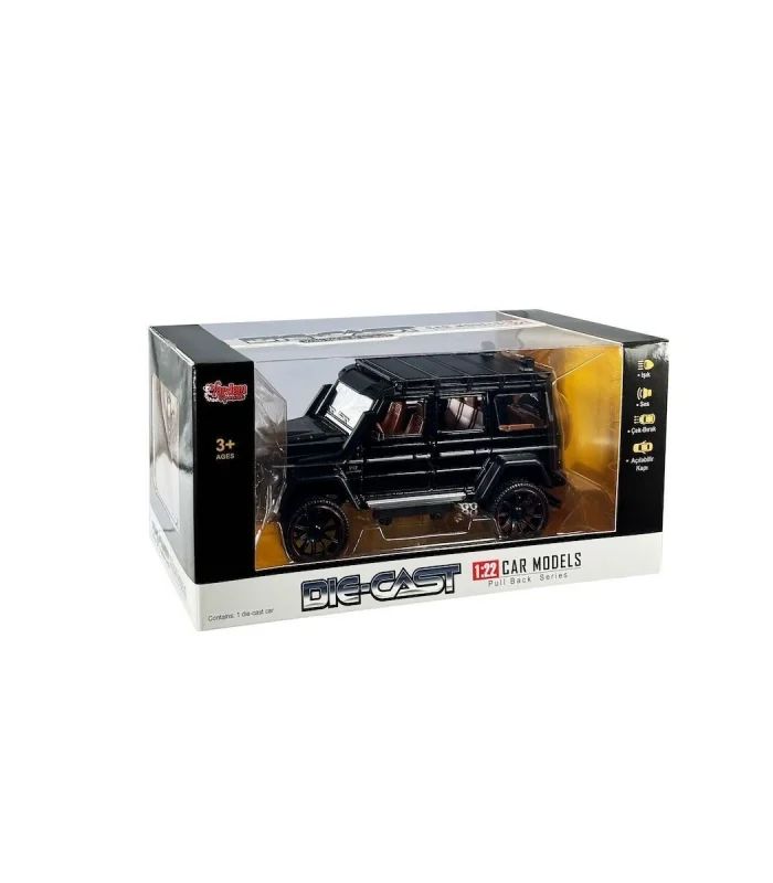 HCL-901 Çek Bırak 1:22 Sesli Ve Işıklı Metal Jeep -Vardem