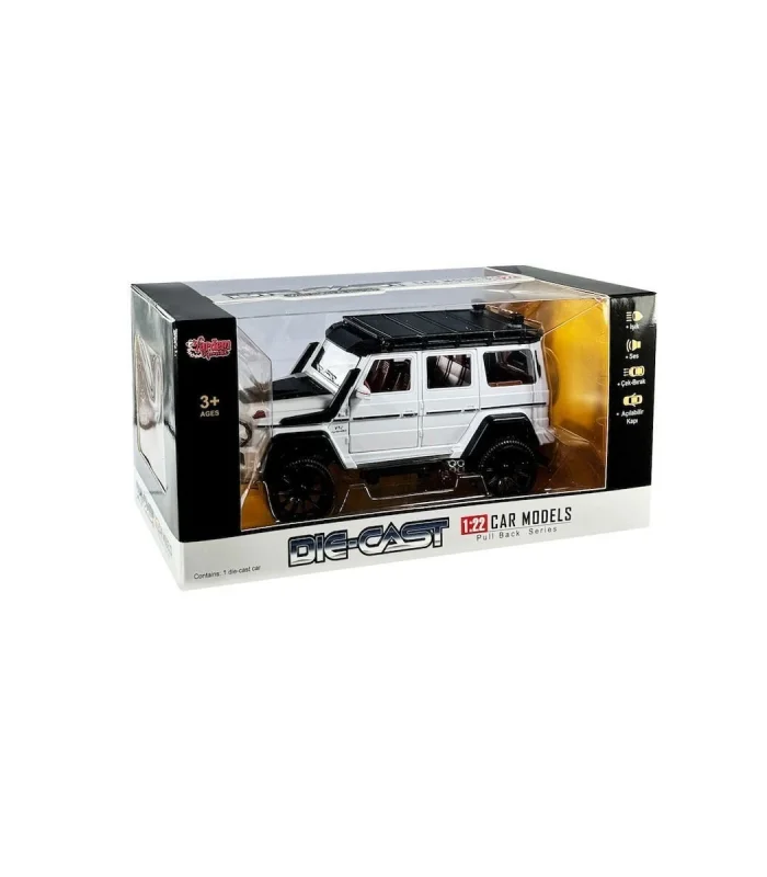 HCL-901 Çek Bırak 1:22 Sesli Ve Işıklı Metal Jeep -Vardem