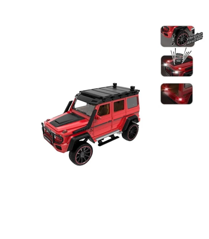 HCL-901 Çek Bırak 1:22 Sesli Ve Işıklı Metal Jeep -Vardem