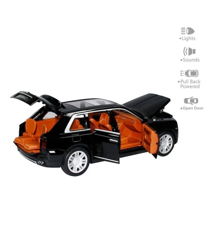 HCL-906 Çek Bırak 1:22 Sesli Ve Işıklı Sanruflu RR Metal Araba -Vardem Oyuncak