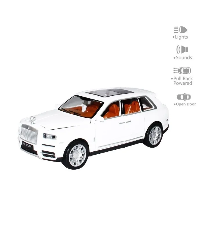 HCL-906 Çek Bırak 1:22 Sesli Ve Işıklı Sanruflu RR Metal Araba -Vardem Oyuncak