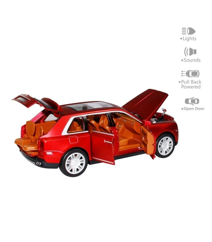 HCL-906 Çek Bırak 1:22 Sesli Ve Işıklı Sanruflu RR Metal Araba -Vardem Oyuncak