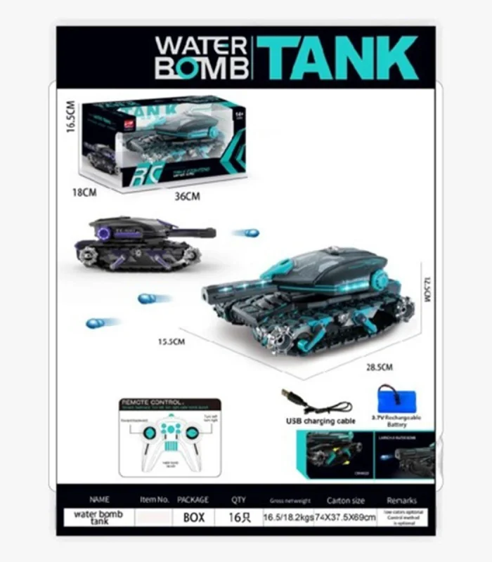 HD5011 2 4G Su Atan Tank -Gepettoys