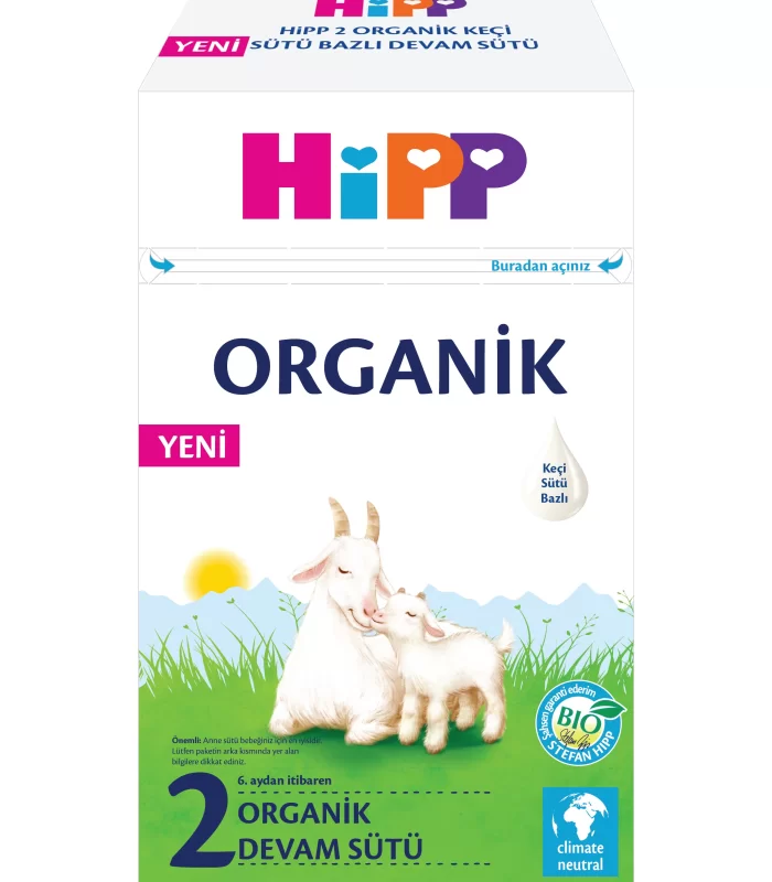 Hipp 2 Organik Keçisütü Bazlı Bebek Devam Sütü 400 Gr