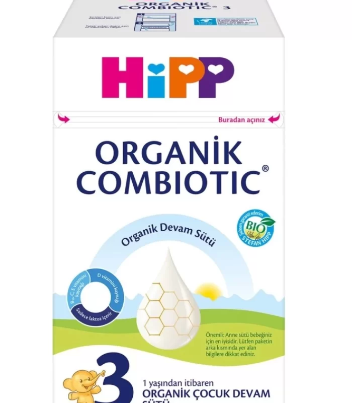 Hipp 3 Organik Combiotic Bebek Sütü 800 Gr X2 Islak Mendil Hediyeli