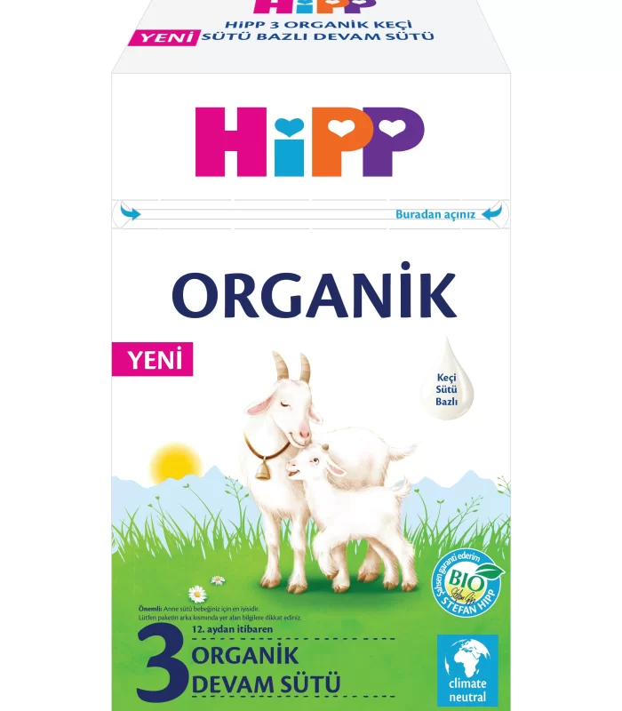 Hipp 3 Organik Keçisütü Bazlı Bebek Devam Sütü 400 Gr