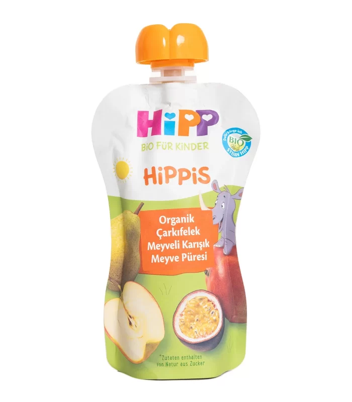 Hipp Organik Çarkıfelek Meyveli Karışık Meyve Püresi 100 Gr