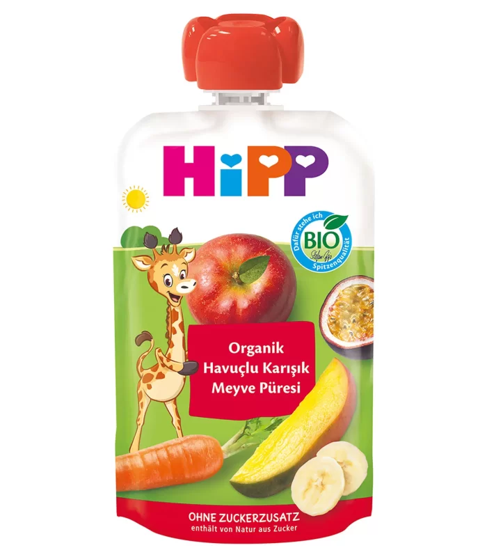 Hipp Organik Havuçlu Karışık Meyve Püresi 100 Gr