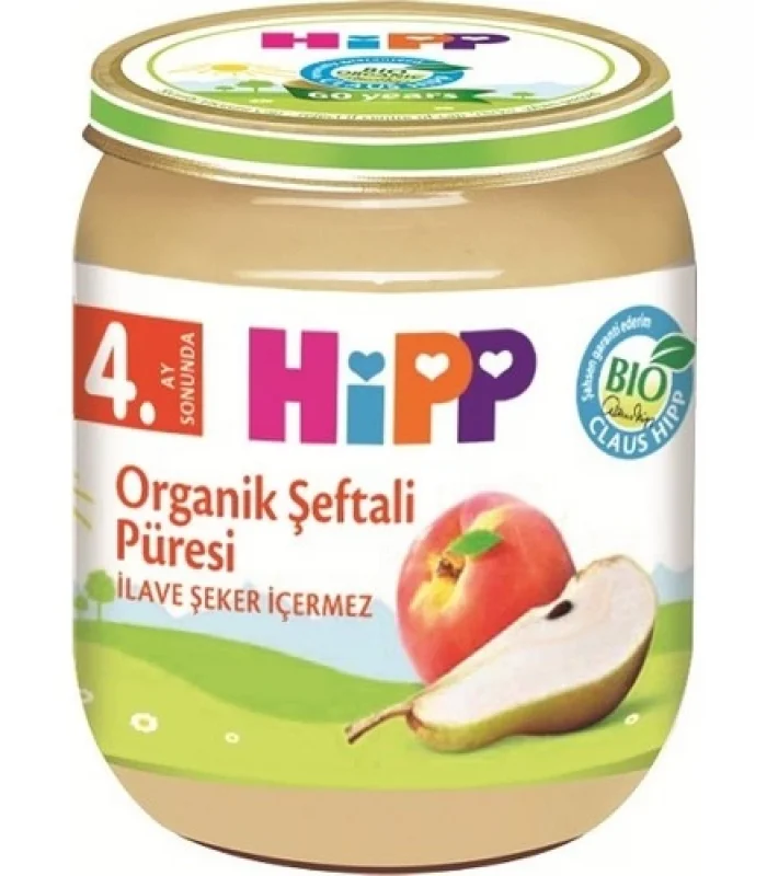 Hipp Organik Şeftali Püresi 125 Gr