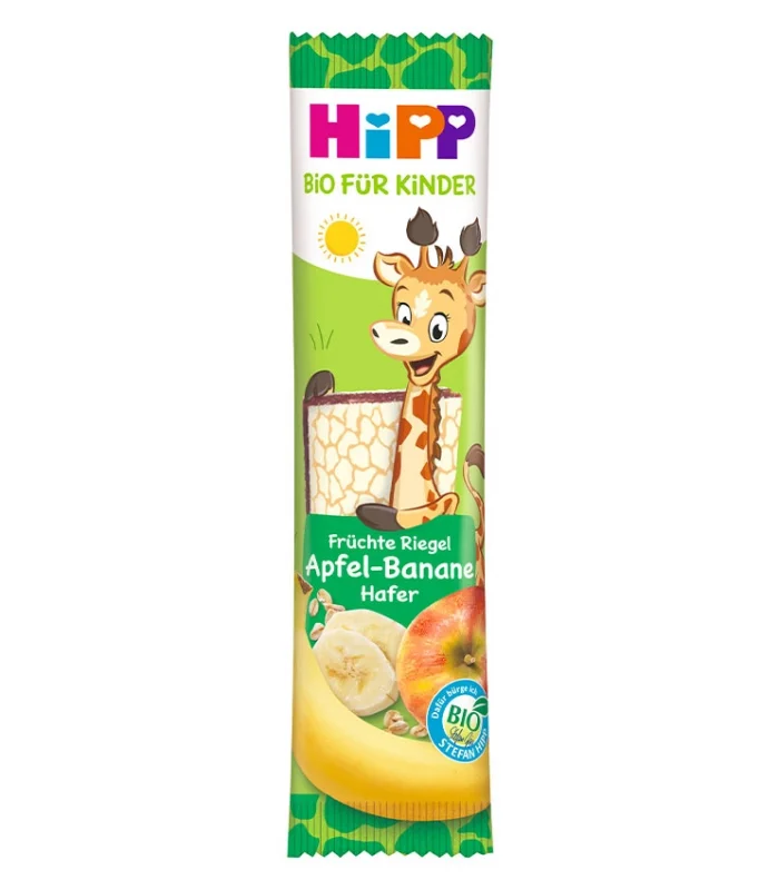 Hipp Organik Yulaﬂı Elmalı Muzlu Meyve Barı 20 Gr