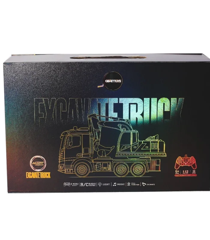 HJ8001-2 Kumandalı  Metal  Excavate Truck -Gepettoys