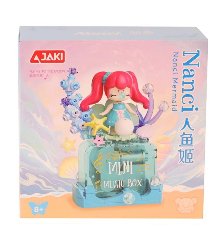 HK112 JAKİ DENİZ KIZI MÜZİK KUTUSU 131 PARÇA BLOCK