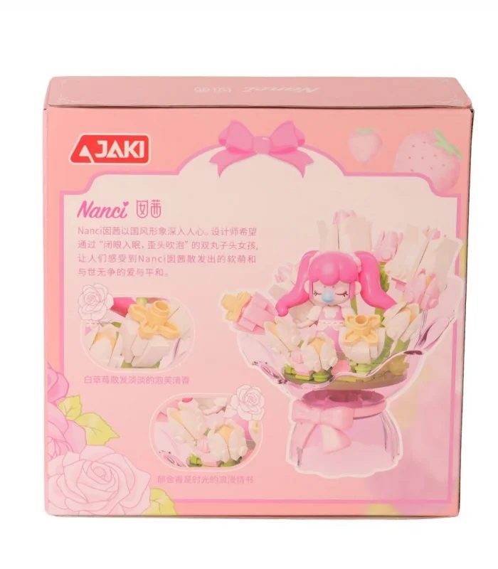 HK121 JAKİ ÇİÇEK BUKETİ 187 PARÇA BLOCK OYUNCAK