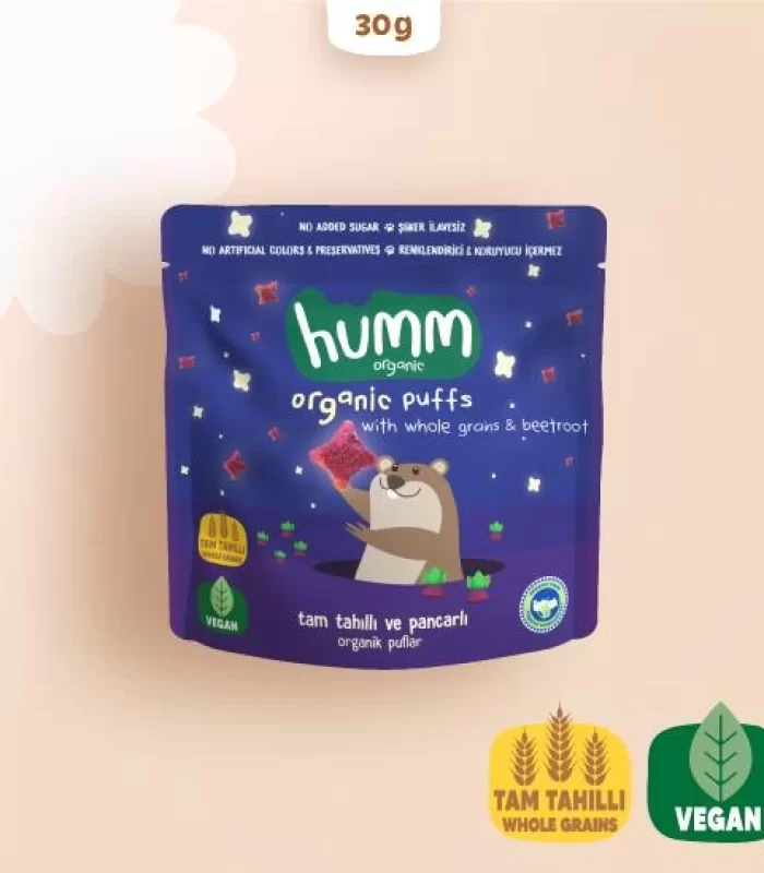 Humm Organik Pancarlı ve Tam Tahıllı Puflar 30 Gr
