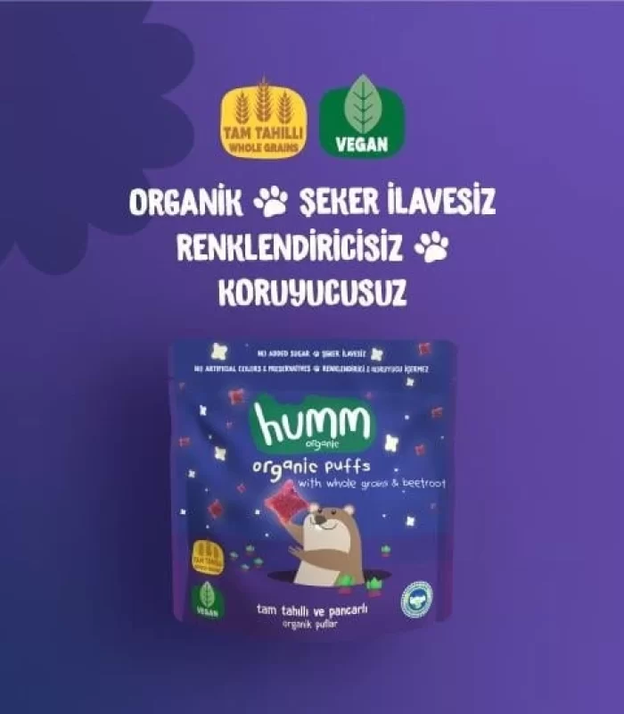 Humm Organik Pancarlı ve Tam Tahıllı Puflar 30 Gr