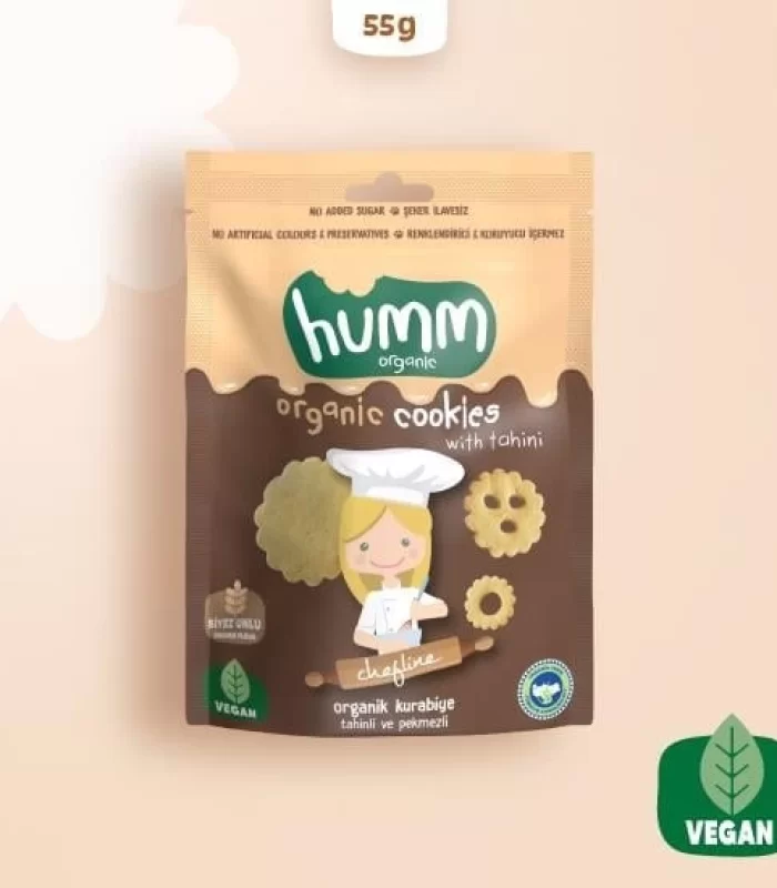 Humm Organik Tahinli ve Pekmezli Vegan Kurabiye 55 Gr