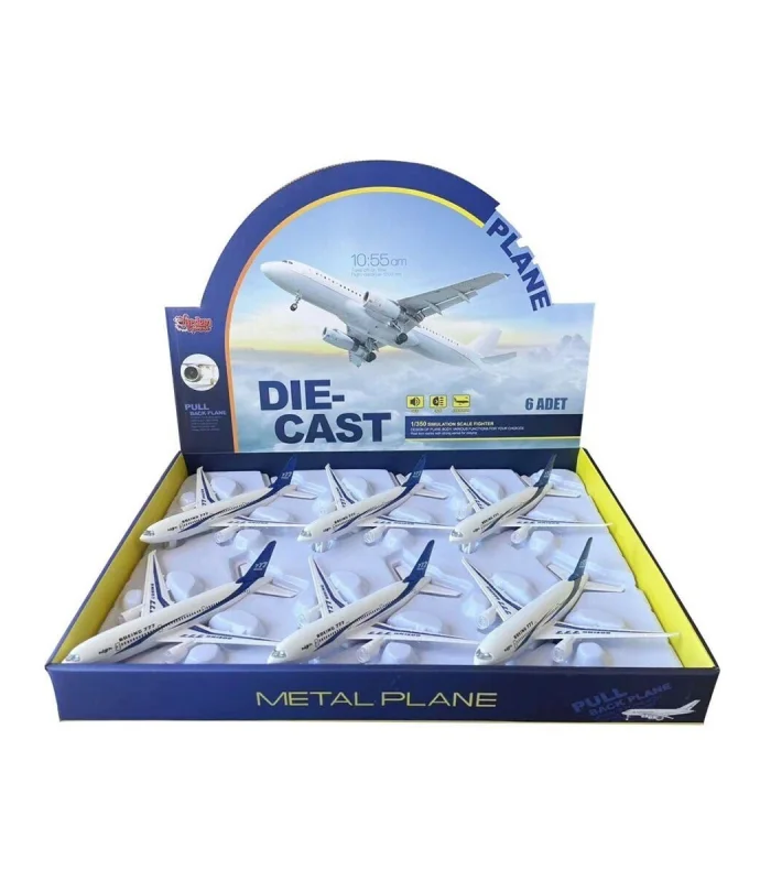 HW-180 2830 BLUE CB IŞIKLI SESLİ METAL YOLCU UÇAĞI