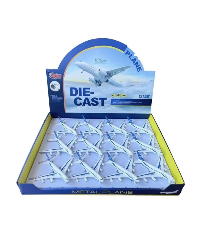 HW-777-2 2816 BLUE CB IŞIKLI-SESLİ METAL YOLCU UÇAĞI