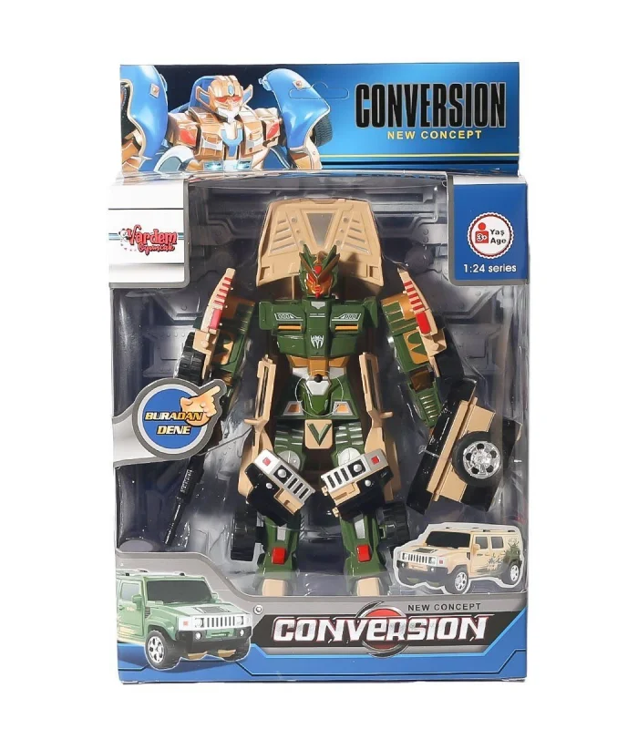 HW-899-1-2-5 Dönüşebilen Robot Jeep 1:24 -Vardem
