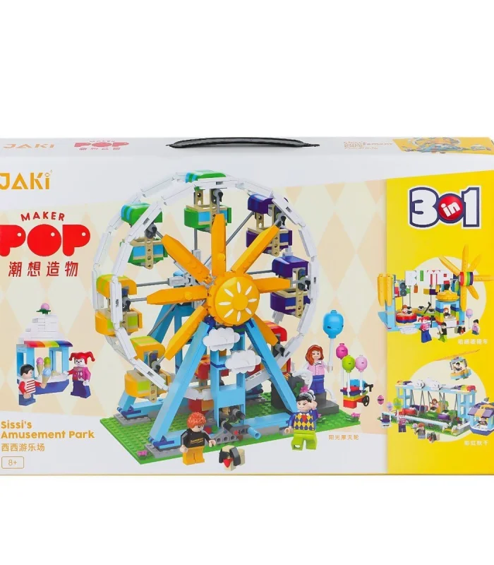 JK2180 Jaki Sissinin Eğlence Parkı 3IN1 Blok Seti -Vagon life