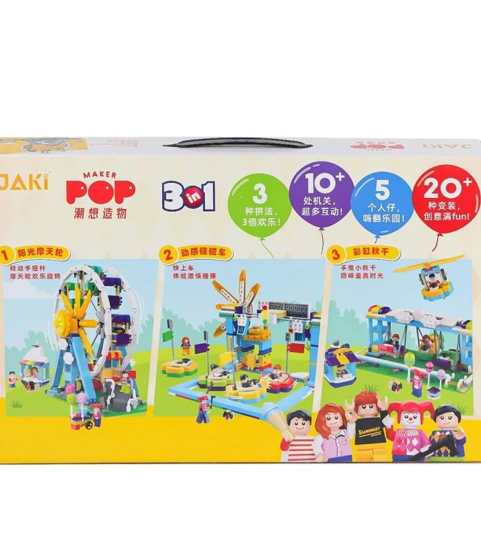 JK2180 Jaki Sissinin Eğlence Parkı 3IN1 Blok Seti -Vagon life
