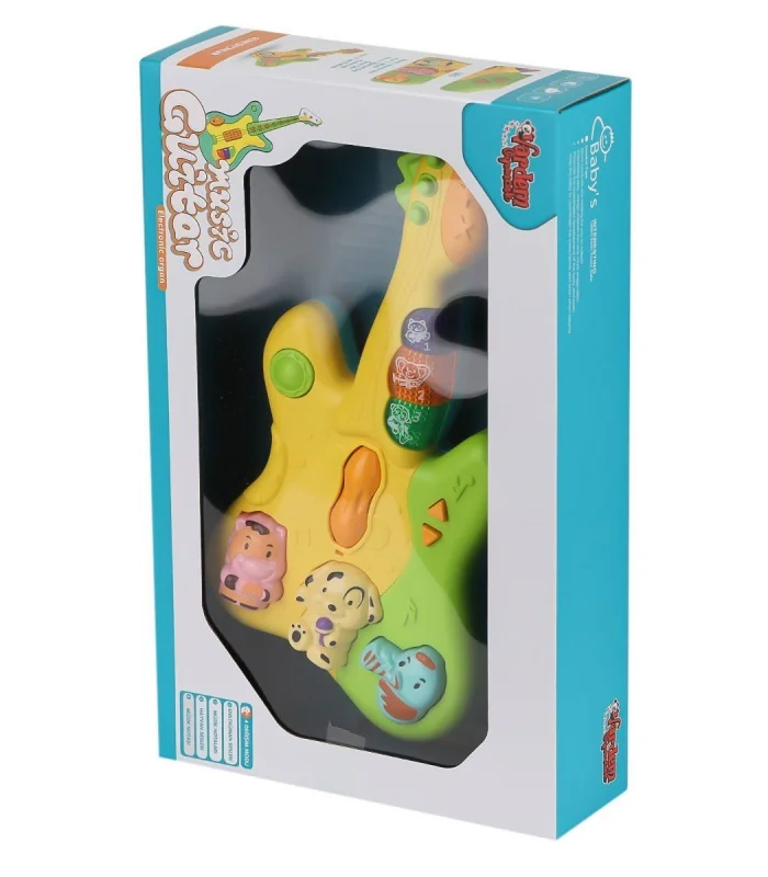 JLG-855-34A Işıklı ve Müzikli Gitar Bebek Pianosu -Vardem Oyuncak