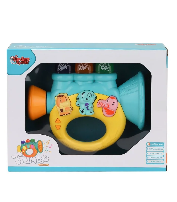 JLG-855-37A Işıklı ve Müzikli Trompet Bebek Pianosu -Vardem Oyuncak