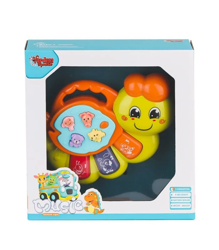 JLG-855-64A Işıklı ve Müzikli Solucan Bebek Pianosu -Vardem Oyuncak