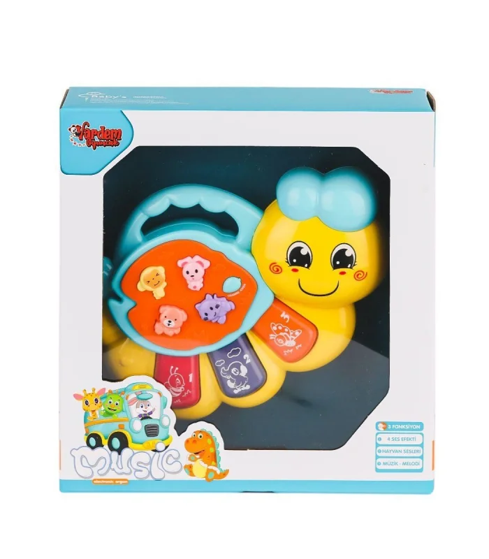 JLG-855-64A Işıklı ve Müzikli Solucan Bebek Pianosu -Vardem Oyuncak