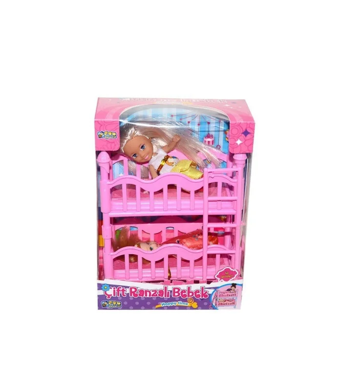 K899-17  2 Katlı Kutulu Ranzalı Bebek  Seti-Halit Can Oyuncak